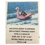 Solstice giant inflatable flamingo