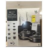 Members mark 15 piece nonstick cookware set