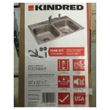 Kindred 7in Stainless sink kit