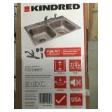 Kindred 7in stainless sink kit