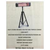 Heat storm infrared heater tripod combo