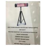 Heat storm infrared heater tripod combo