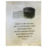 Senco 2 in coil nails x 2boxes