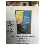 25 ft RG6 Coax jumper cable x 6