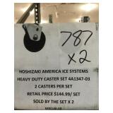 Heavy duty caster set x 2