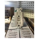 Combination receptacle/USB charger x 10