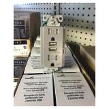 Combination receptacle/USB charger x 10