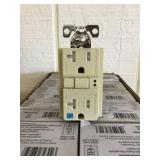 GFCI w/faceplate x 10 - Ivory