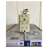 GFCI w/faceplate x 10 - Ivory