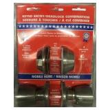 Keyed entry door knob and deadbolt x3