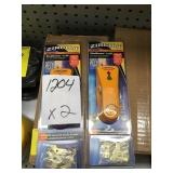 Stud sensor w/ assorted hooks & nails x2