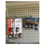 Deadbolts and door knobs x3