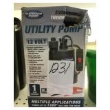 Submersible thermo plastic utility pump
