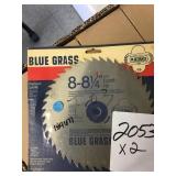 Bluegrass 8-8 1/4 in cutoff/rip blade x 2