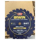Irwin 7 1/4 inch  24T construction blades X 10
