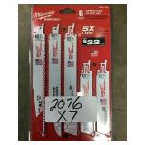 Milwaukee sawzall sets x 7