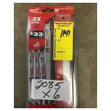 Milwaukee sawzall 10 piece set x 5