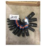 Assorted Size 3/8in Drive Sockets for One Money