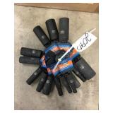 Assorted Size 3/8in Drive Sockets for One Money