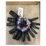 Assorted Size 3/8in Drive Sockets for One Money