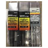 Forney screw extractor/drill set x3