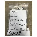 18 pc Forney black oxide drill bits