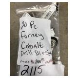 20 pc Cobalt/Forney drill bits