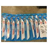 6in reciprocating saw blades x 12 packs