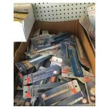 Box of misc century tool items