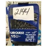 Carquest 15 pc high speed drill bit set