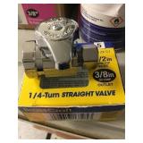 1/4 turn straight valve x 20