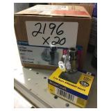 1/4 turn straight valve x 20