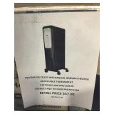 Oil filled radiant heater