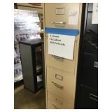 4 drawer file cabinet with push locks