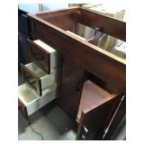 Cherry colored vanity base