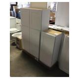 White cabinet uppers x 6