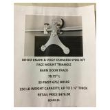 Knape & vogt stainless steel barn door track