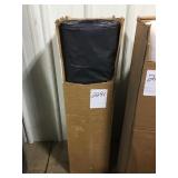 Large black roll of plastic sheeting