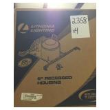 6in LED Recessed housing units x4