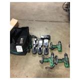 Used tools and tool bag.