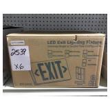 LED Exit Lighting Fixture x6