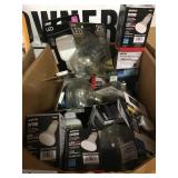 Box of Mixed Light Bulbs