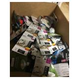 Box of Mixed Light Bulbs