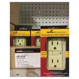 Duplex GFCI receptical w/plate x 10 - Ivory