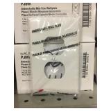 PJ8W White Midsize Receptical wall plate x 4 box