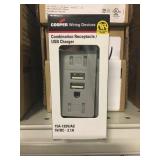 Combination receptacle/USB charger x 10