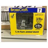 1/4 turn angle valve x 20