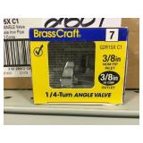 1/4 turn angle valve x 60