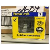 1/4 turn angle valve x 60