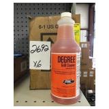 1qt Bottle of Degree grill cleaner x6